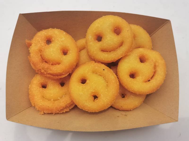 smiley face potato pancakes